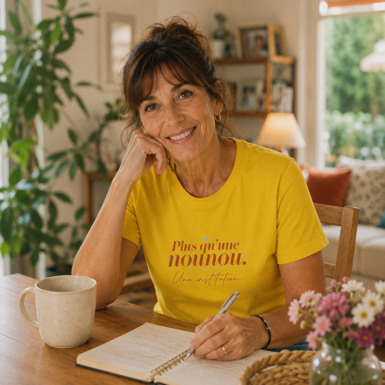 T-shirt Plus qu'une nounou. Une institution - Le Cadeau Nounou original