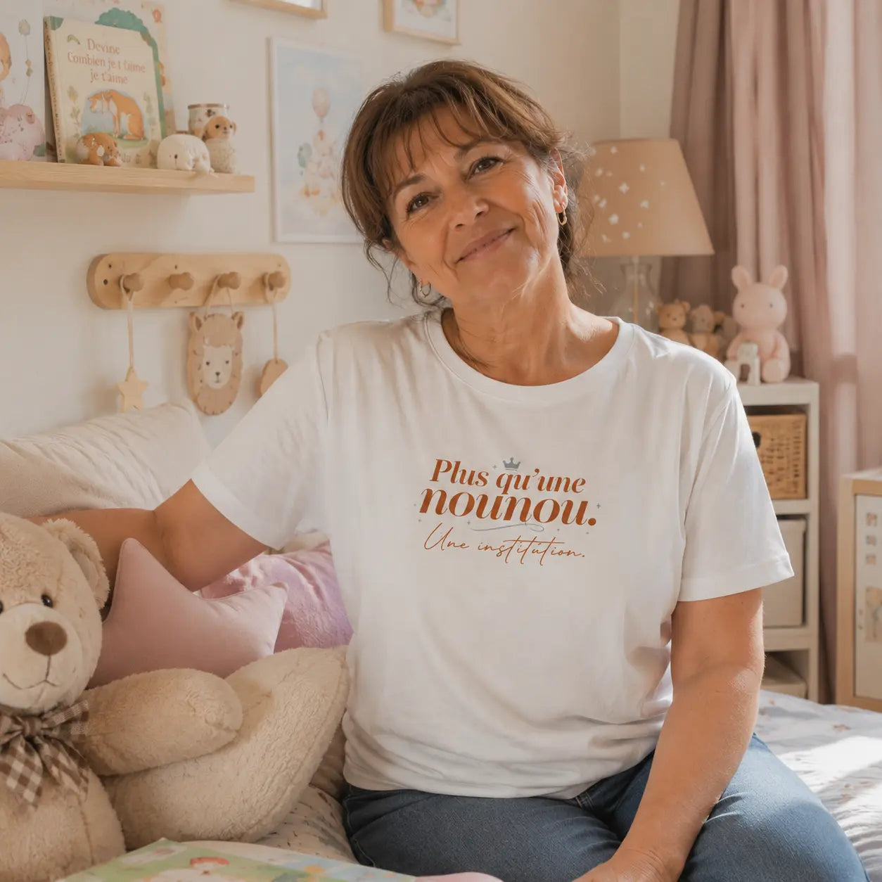 Tshirt cadeau nounou : Plus qu'une nounou