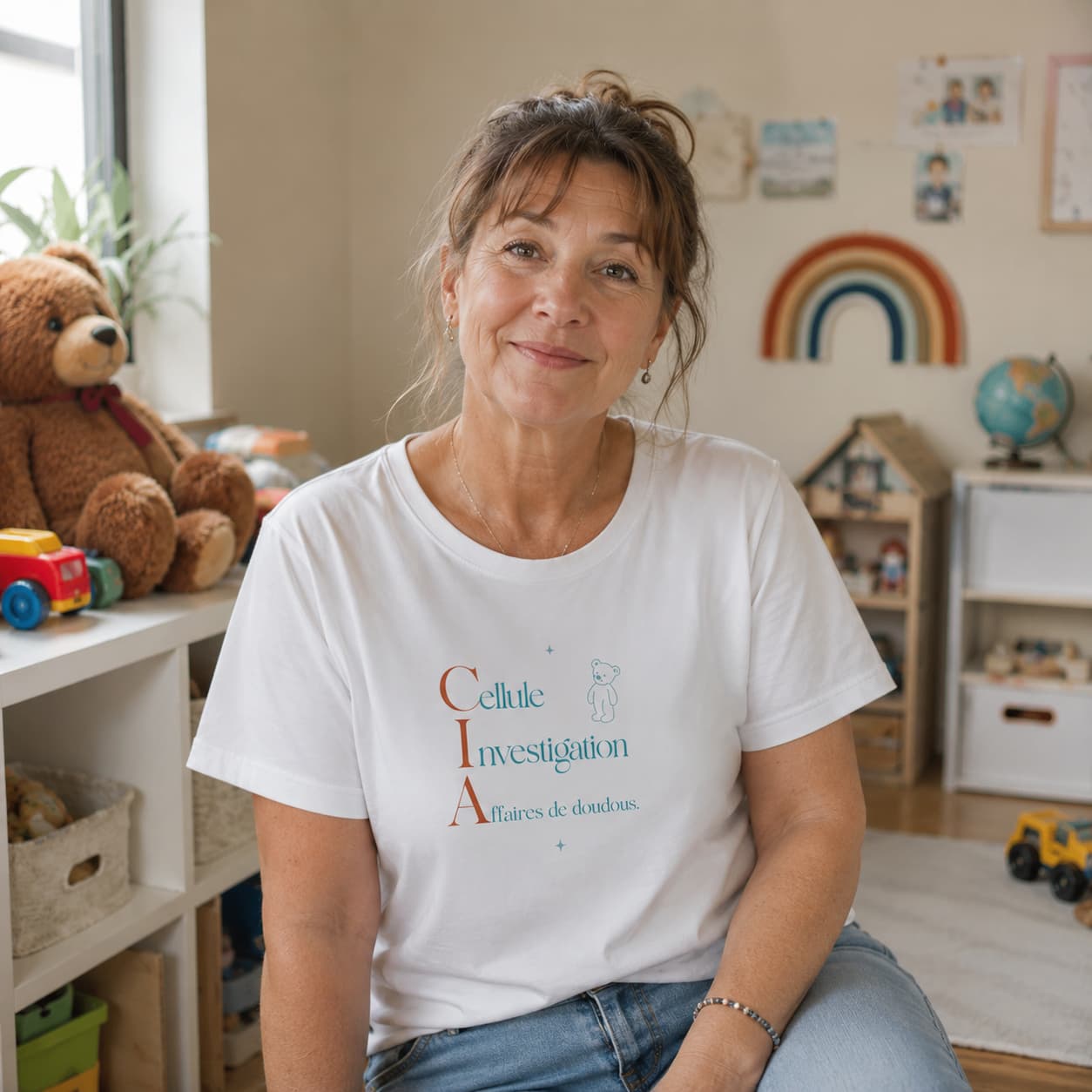 T-shirt "CIA Doudous" - Cadeau nounou original