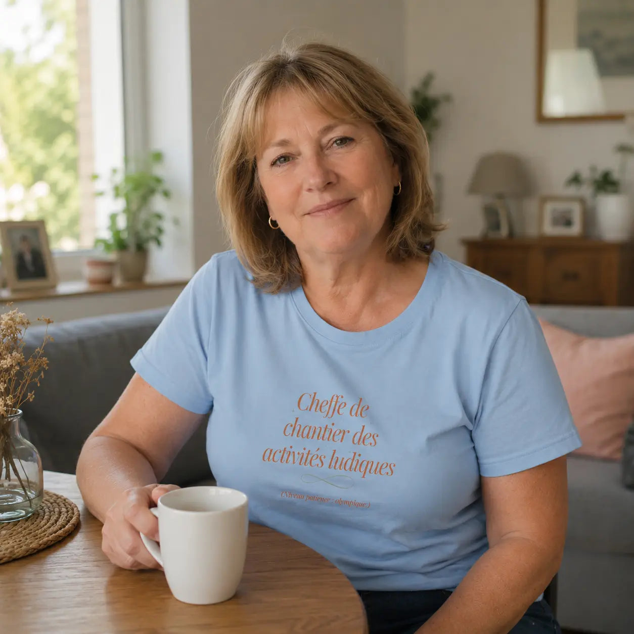 T-shirt Cheffe de chantier des activités ludiques - Le Cadeau Nounou original