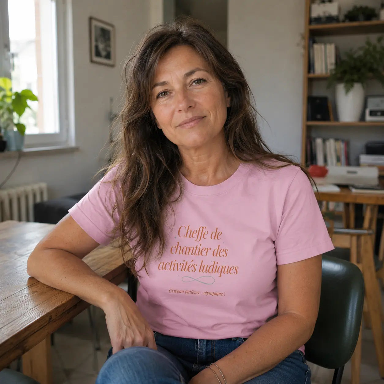 T-shirt Cheffe de chantier des activités ludiques - Le Cadeau Nounou original