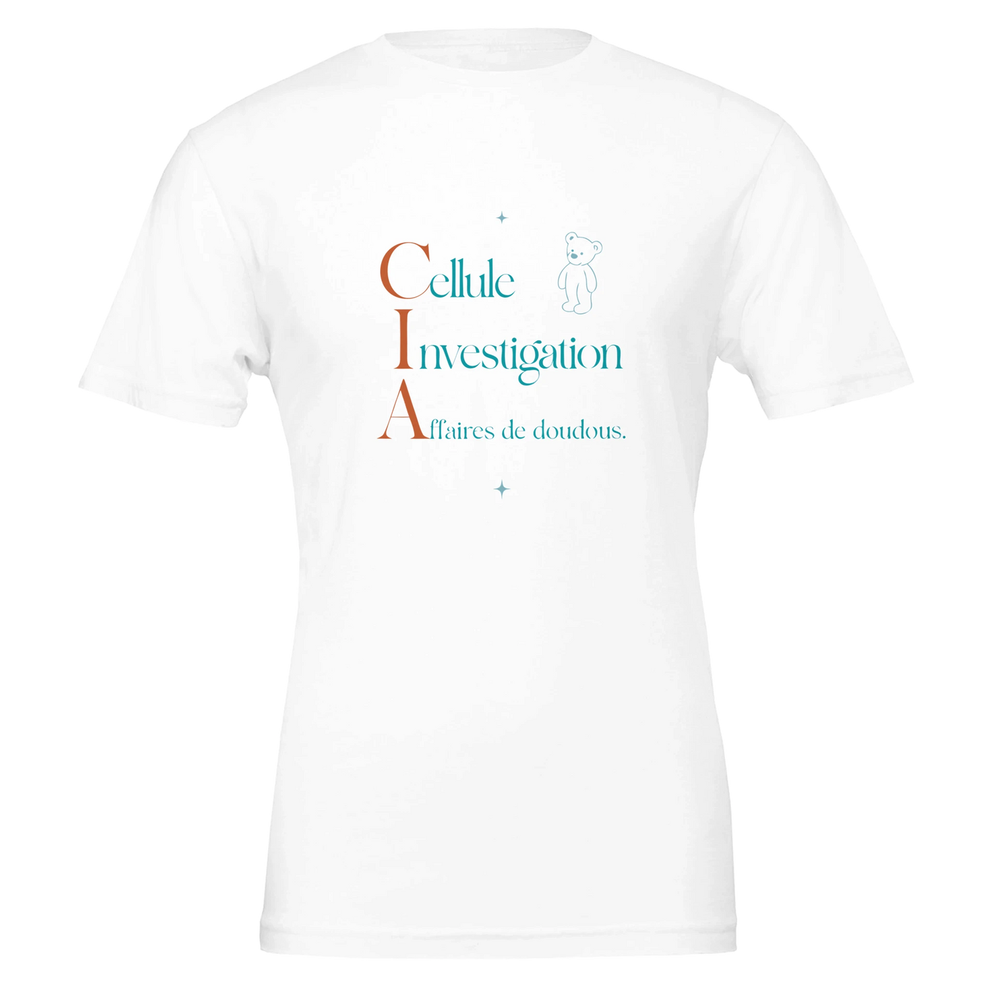 T-shirt cadeau nounou « CIA - Cellule d'Investigation des Affaires de Doudous » : visuel 7, Plus qu'un Merci