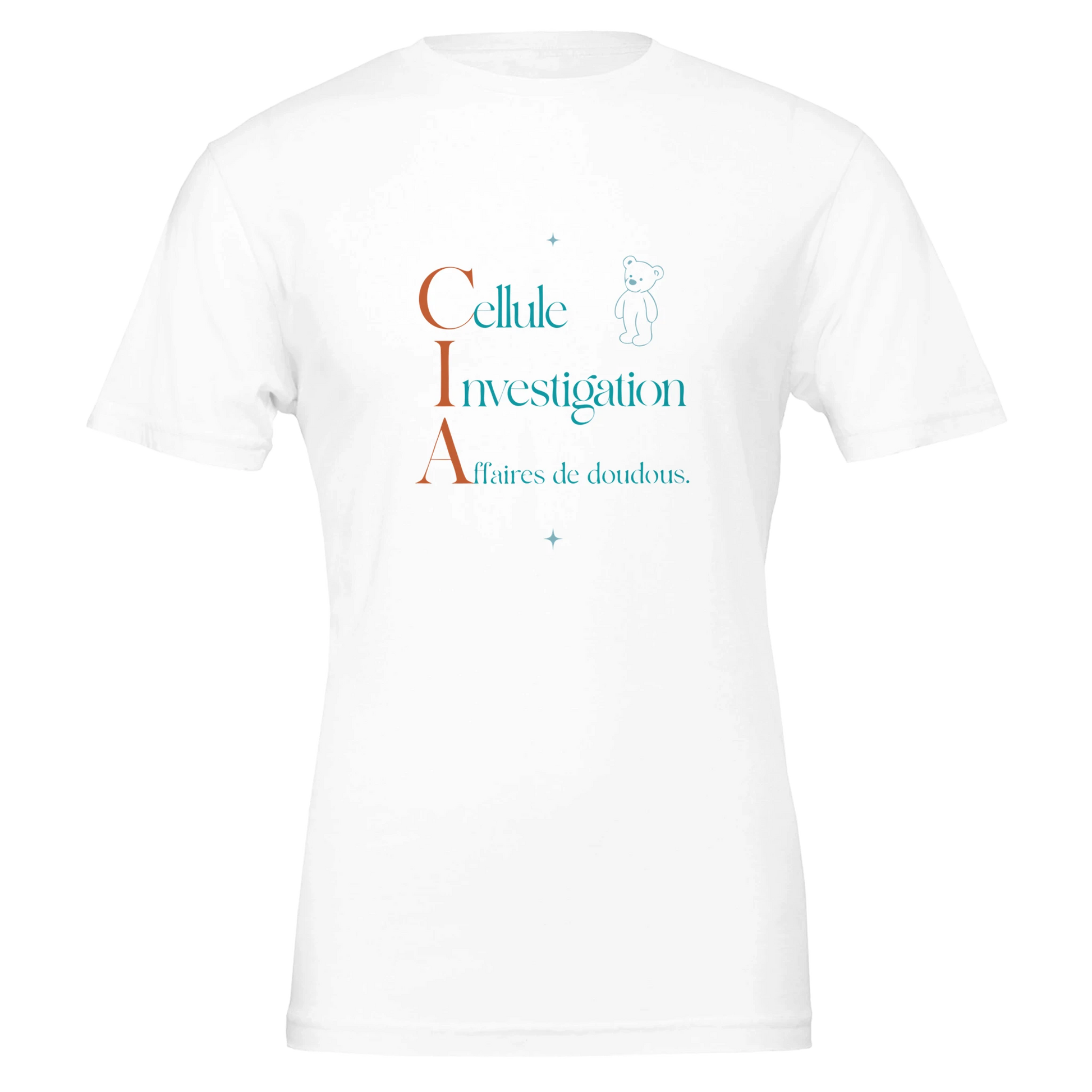 T-shirt cadeau nounou « CIA - Cellule d'Investigation des Affaires de Doudous » : visuel 7, Plus qu'un Merci