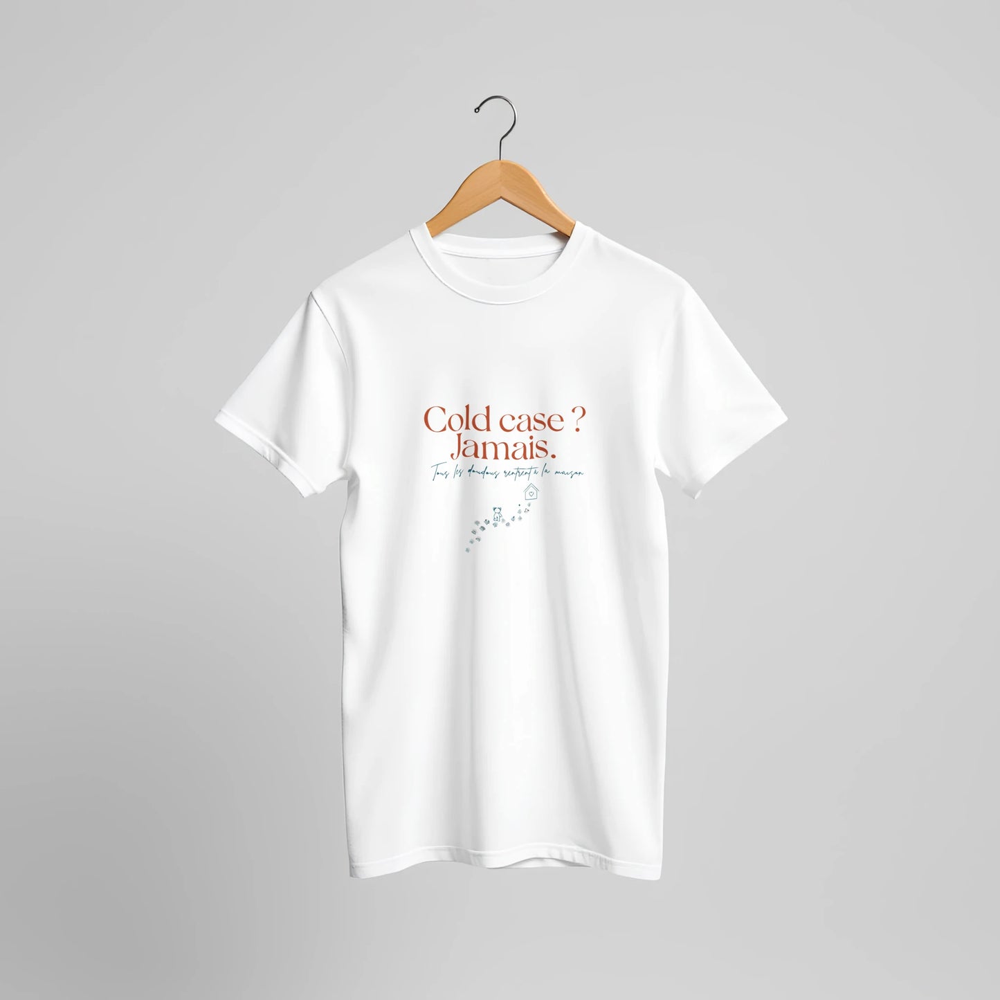 T-shirt cadeau nounou « Cold Case des doudous » : visuel 8, Plus qu'un Merci