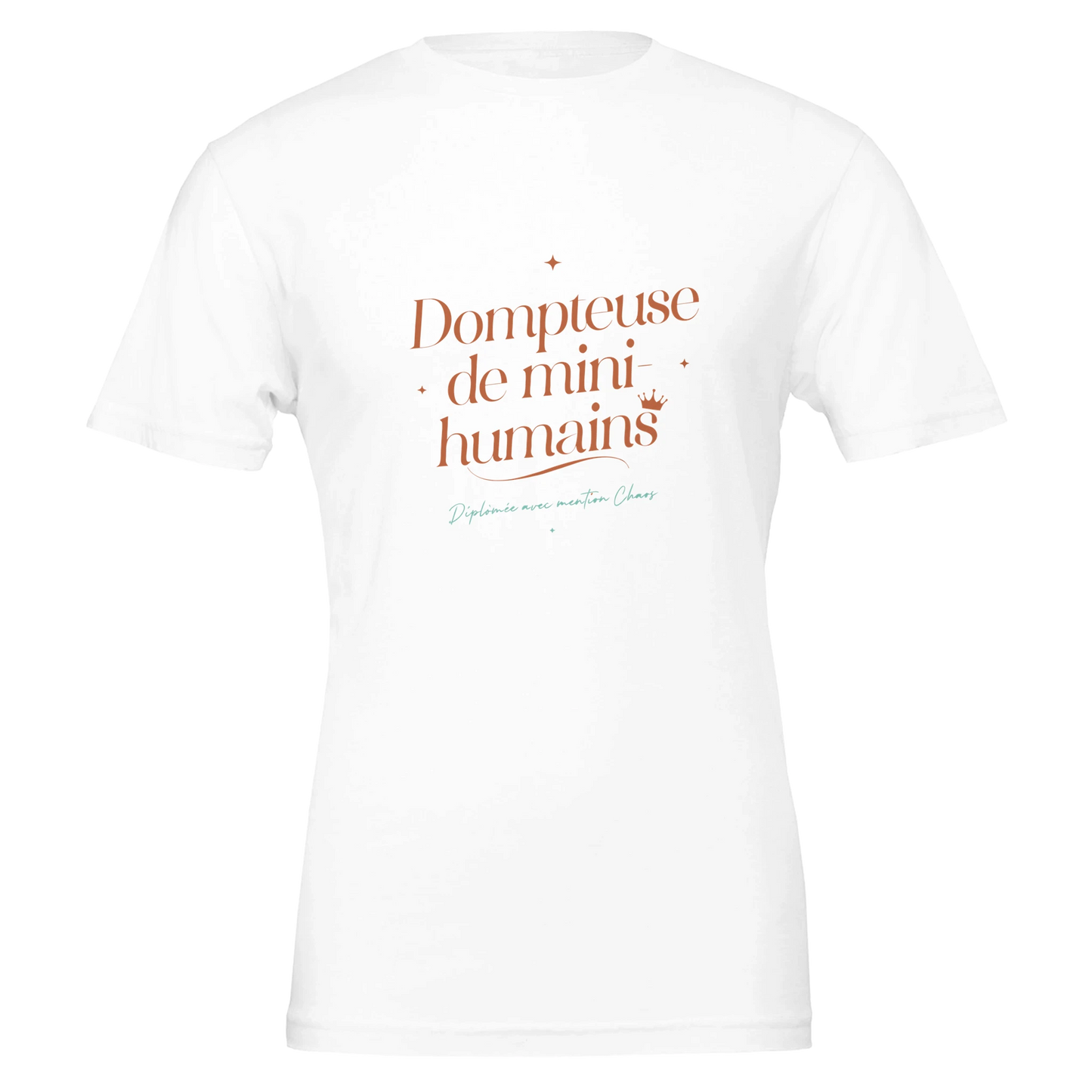 T-shirt cadeau nounou « Dompteuse de mini-humains » : visuel 2, Plus qu'un Merci
