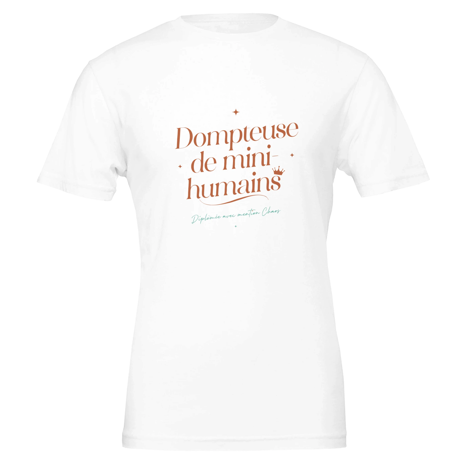 T-shirt cadeau nounou « Dompteuse de mini-humains » : visuel 2, Plus qu'un Merci