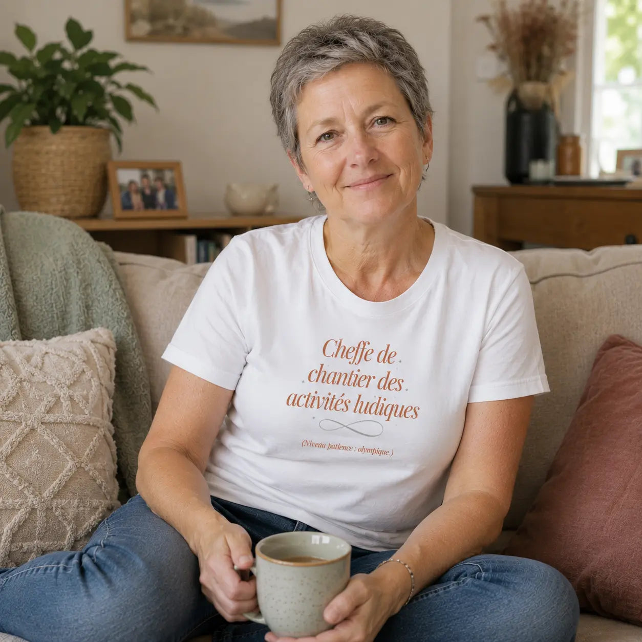T-shirt Cheffe de chantier des activités ludiques - Le Cadeau Nounou original